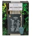 Wetterstation - Wetterstein - Schiefertafel 20cmx15cm zum Aufhängen mit Wettererklärungen