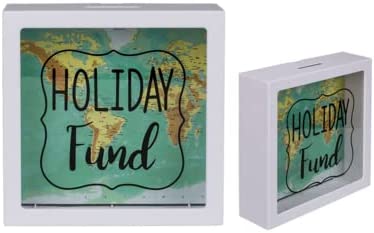 Spardose Bilderrahmen Geldgeschenk - zum Befüllen mit Geld - Für jeden Weltenbummler - Urlaubskasse oder Holiday Fund