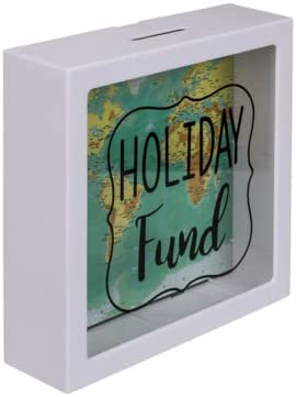 Spardose Bilderrahmen Geldgeschenk - zum Befüllen mit Geld - Für jeden Weltenbummler - Urlaubskasse oder Holiday Fund