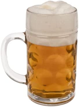 Bierglas Bierhumpen Maßkrug - Bierglas XL aus Glas - Fassungsvermögen 1000ml