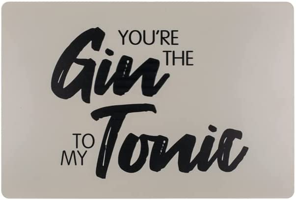 Blechschild Retro Schild Vintage Shabby Style als Wandschild 30x20cm mit Aufdruck - You`re The Gin to My Tonic