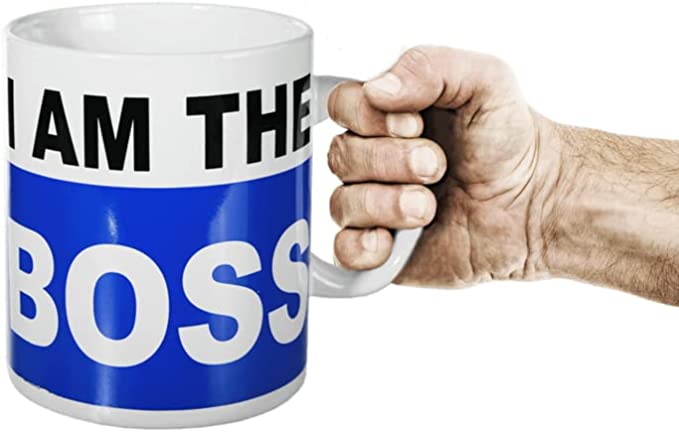 Tasse Kaffeebecher XXL mit Motiv für den wahren Chef  I am the Boss