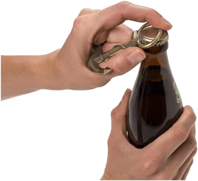 Flaschenöffner Kapselheber Bieröffner in Form eines Ankers - Metall 7x9cm