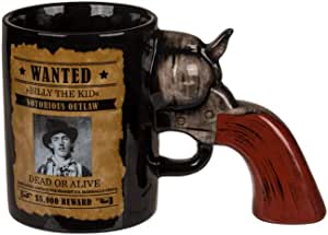 Western Westerhelden Revolver Billy the Kid Kaffetasse Kaffebecher Fan Geburtstag Freunde Familie