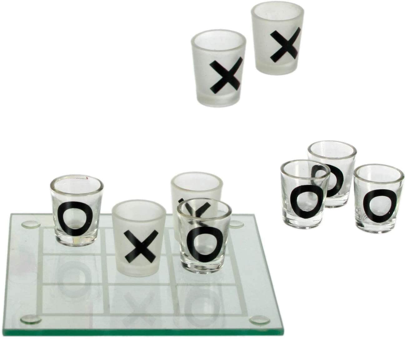Trinkspiel - Tic Tac Toe - aus Glas