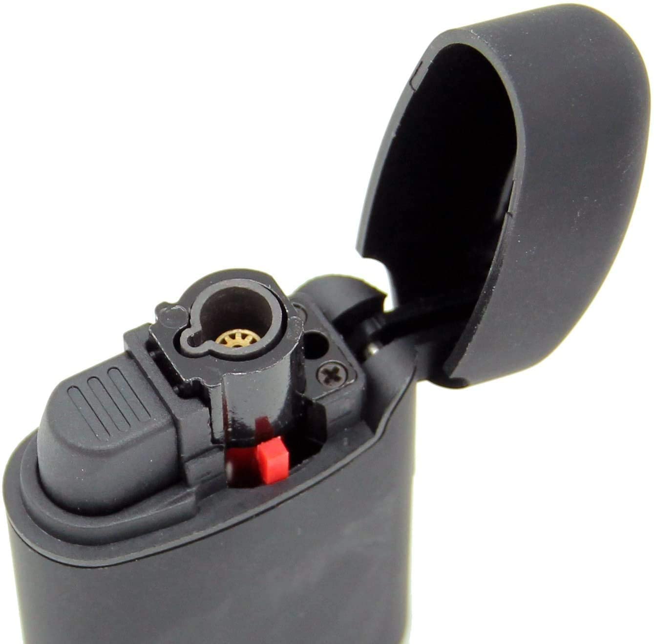 Gasfeuerzeug Outdoor Sturmfeuerzeug - nachfüllbar Bedruckt - 2er-Set - Original EASY TORCH8® - gummierte Oberfläche - für Seefahrer - Roter Sand