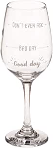 Bad Day  Good Day Weinglas Laune Stimmung Geschenkidee Familie Freunde Geburtstag