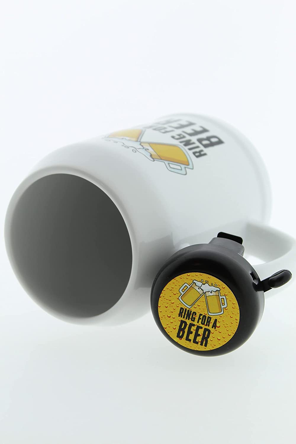 Bierkrug Bierhumpen 0,5Liter mit Klingel - Ring for a Beer