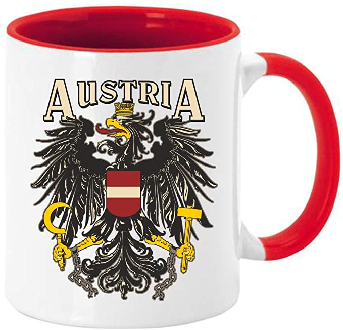 Tasse Kaffeebecher Austria Österreich Staatswappen 