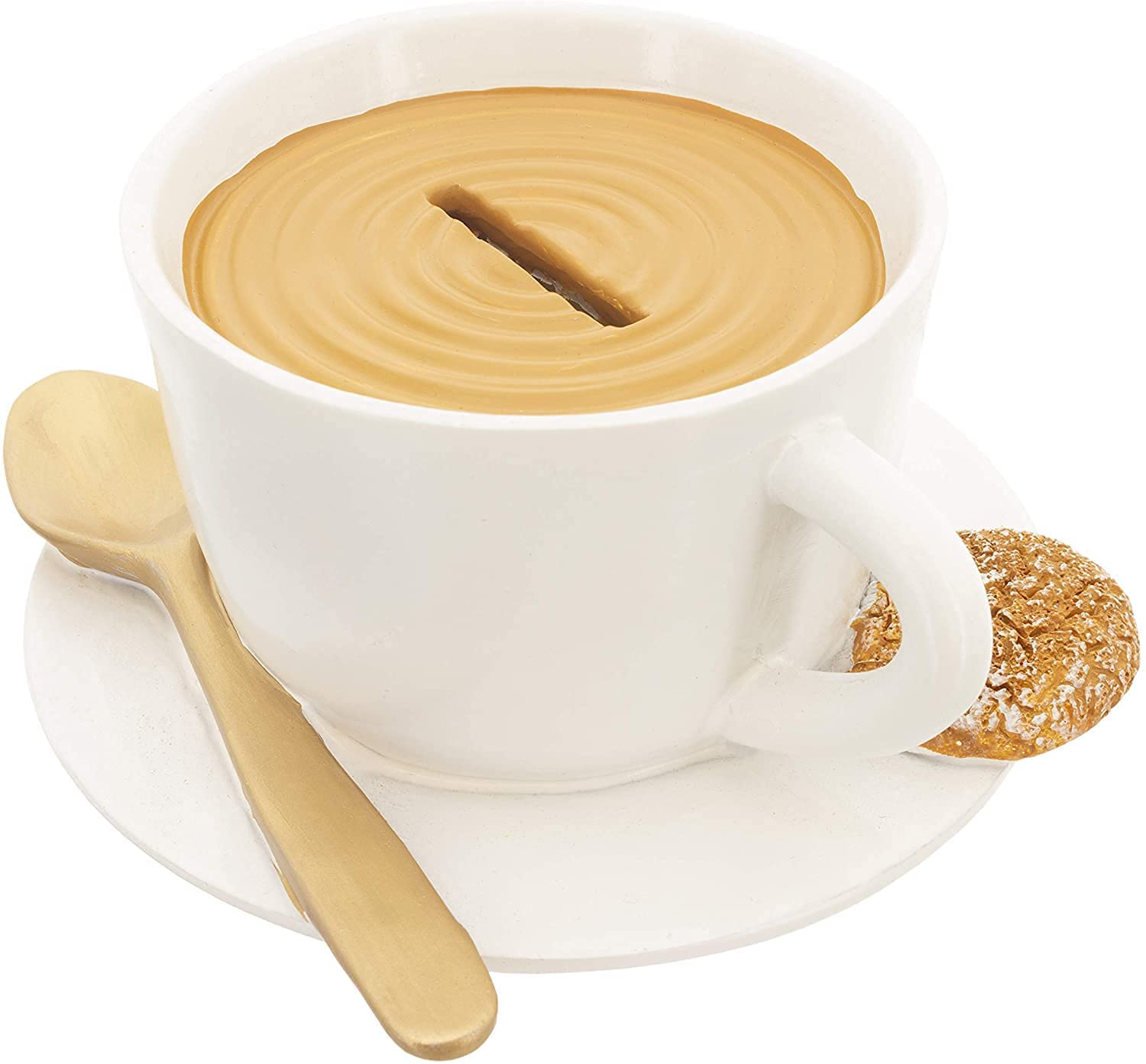 Spardose Kaffeekasse Kaffeetasse Löffel Keks