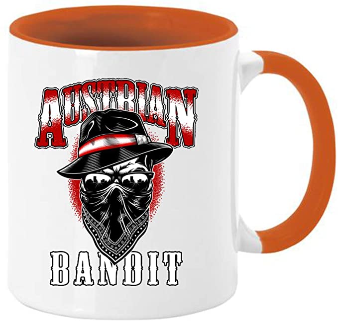 Tasse Kaffeebecher mit Motiv Österreich Austrian Bandit
