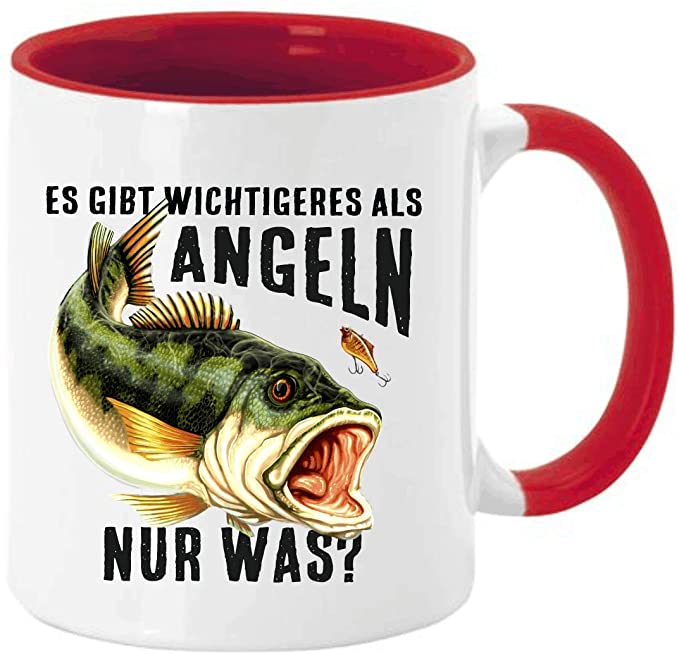 Tasse Kaffeebecher mit Motiv für Angler und Fischer