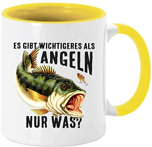 Tasse Kaffeebecher mit Motiv für Angler und Fischer