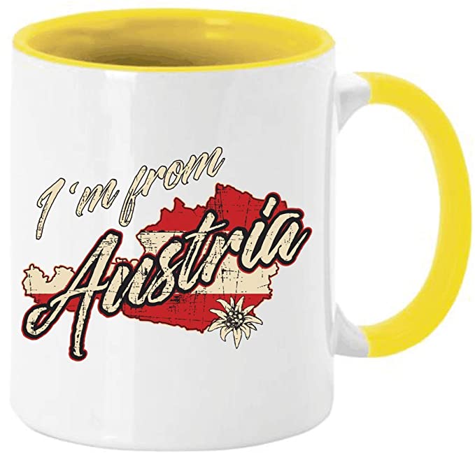 Tasse Kaffeebecher mit Motiv Spruch Im From Austria