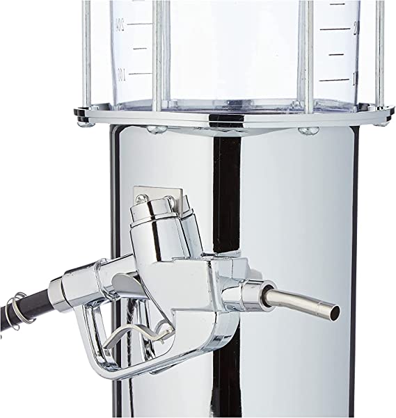 Getränkespender mit Zapfhahn in Form einer Zapfsäule aus Kunststoff, Fassungsvermögen ca. 950ml