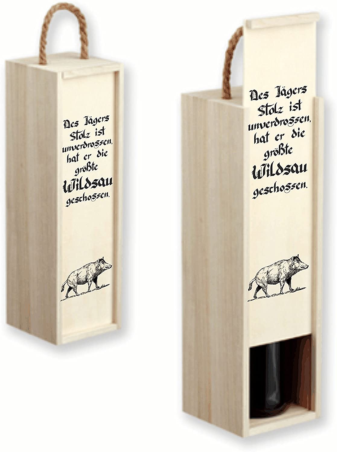 Weinbox Weinkiste Weingeschenk Jäger Verein Weihnachten Geburtstag