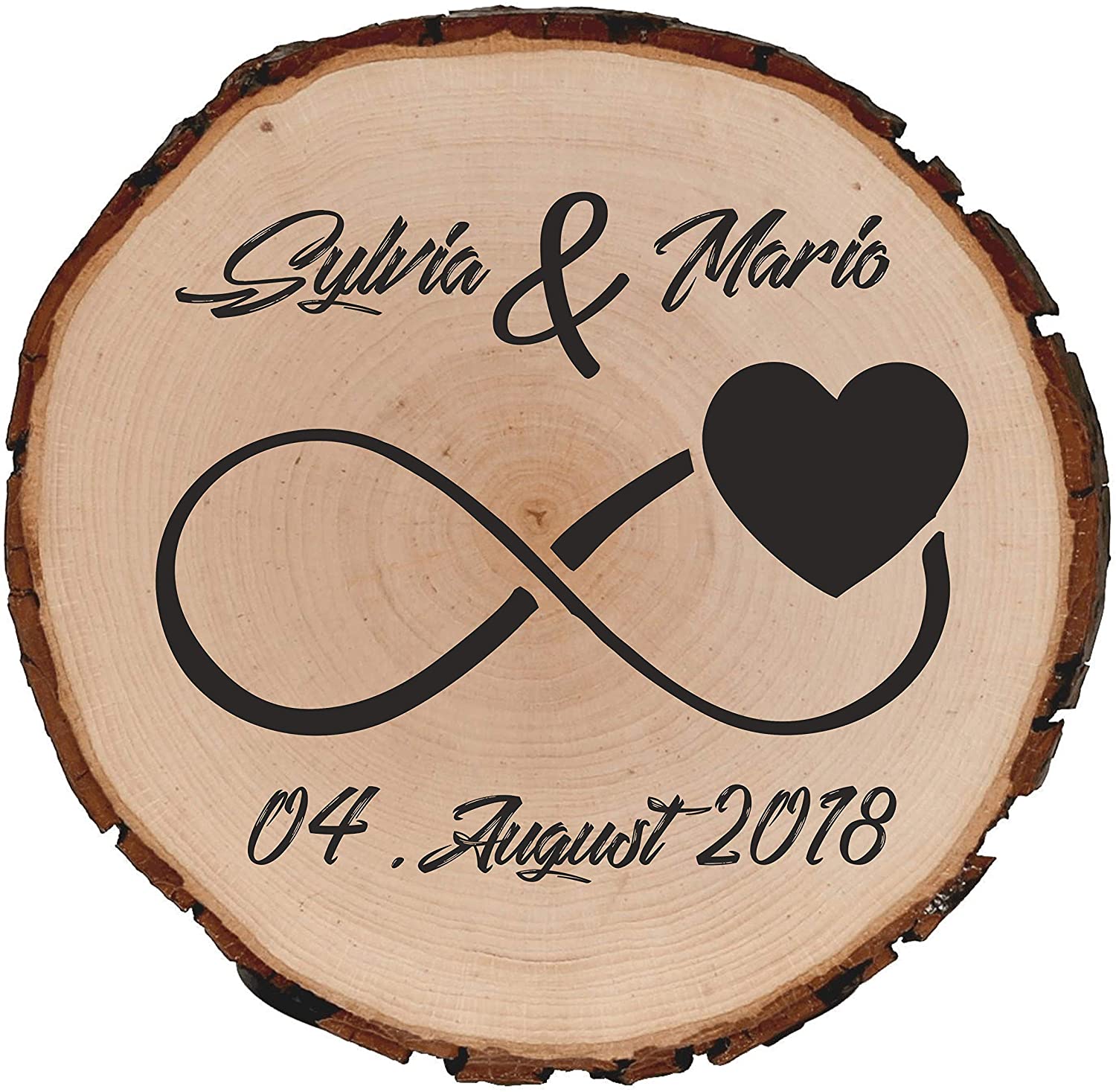 Holzscheibe Baumscheibe Endlosschleife