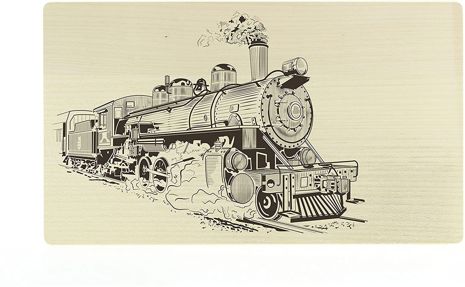Schneidebrett Eisenbahn Dampflokomotive