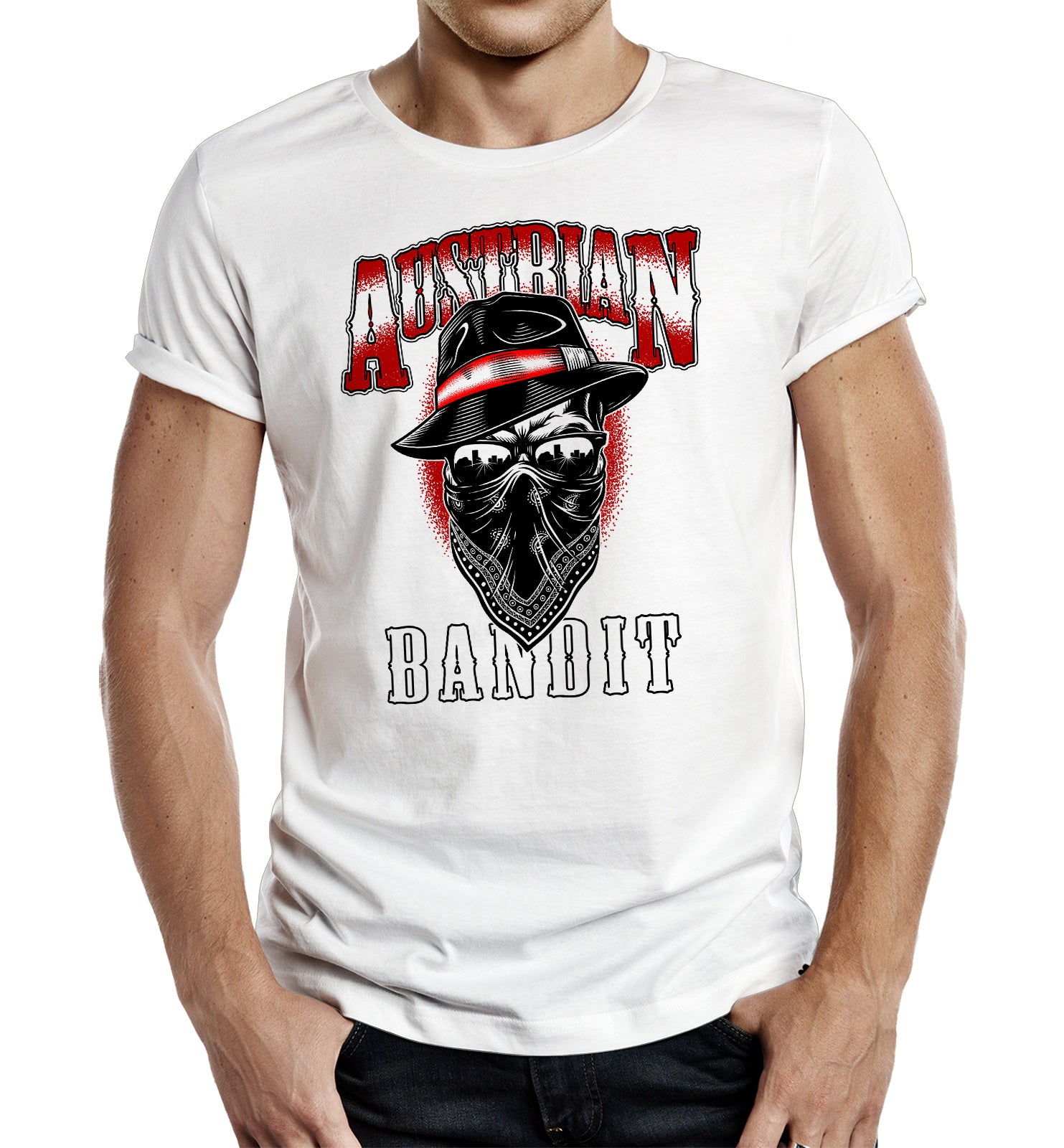Herren Männer T-Shirt - Österreich - Austrian Bandit
