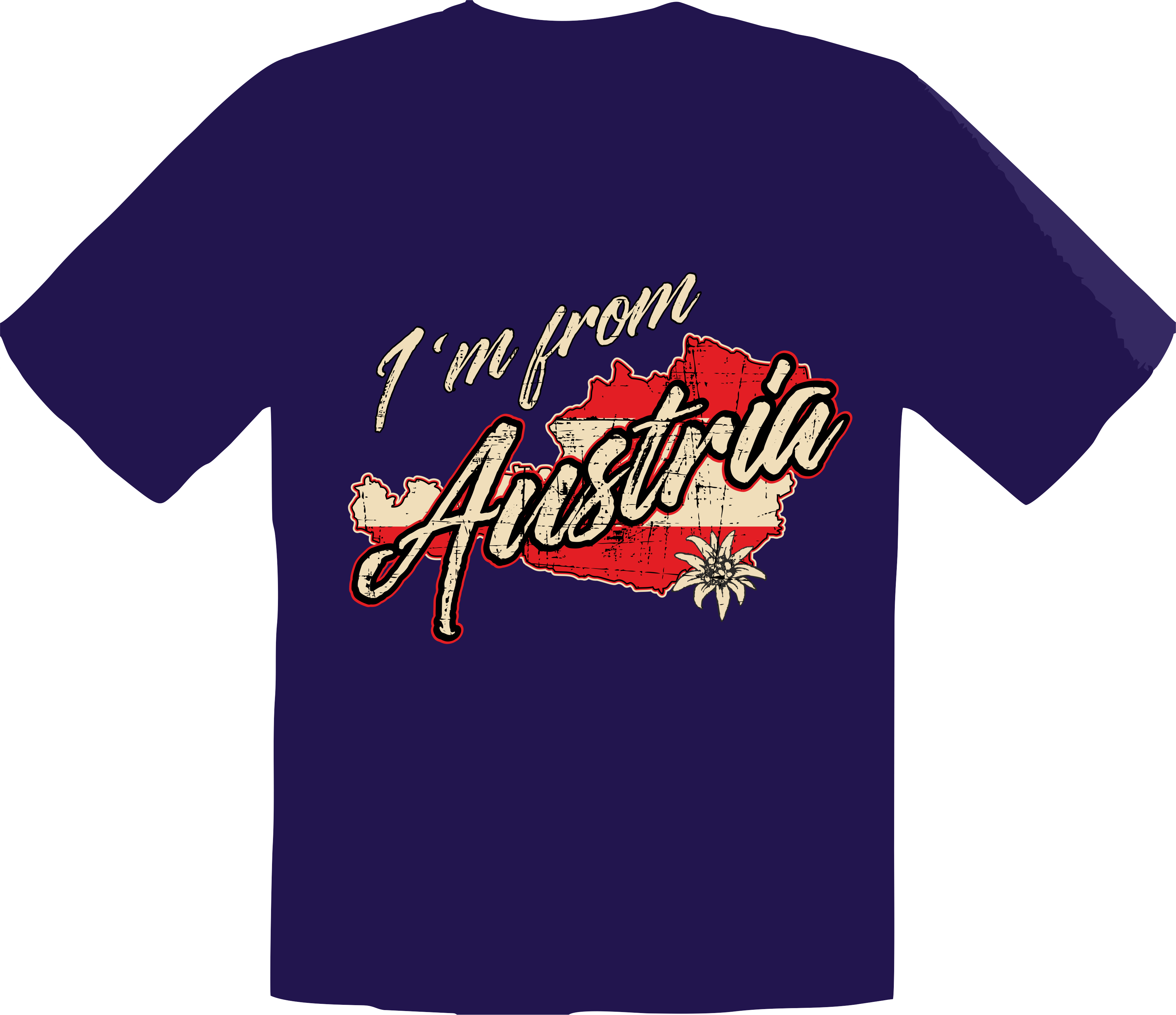 Herren Männer T-Shirt - Österreich - I am from Austria