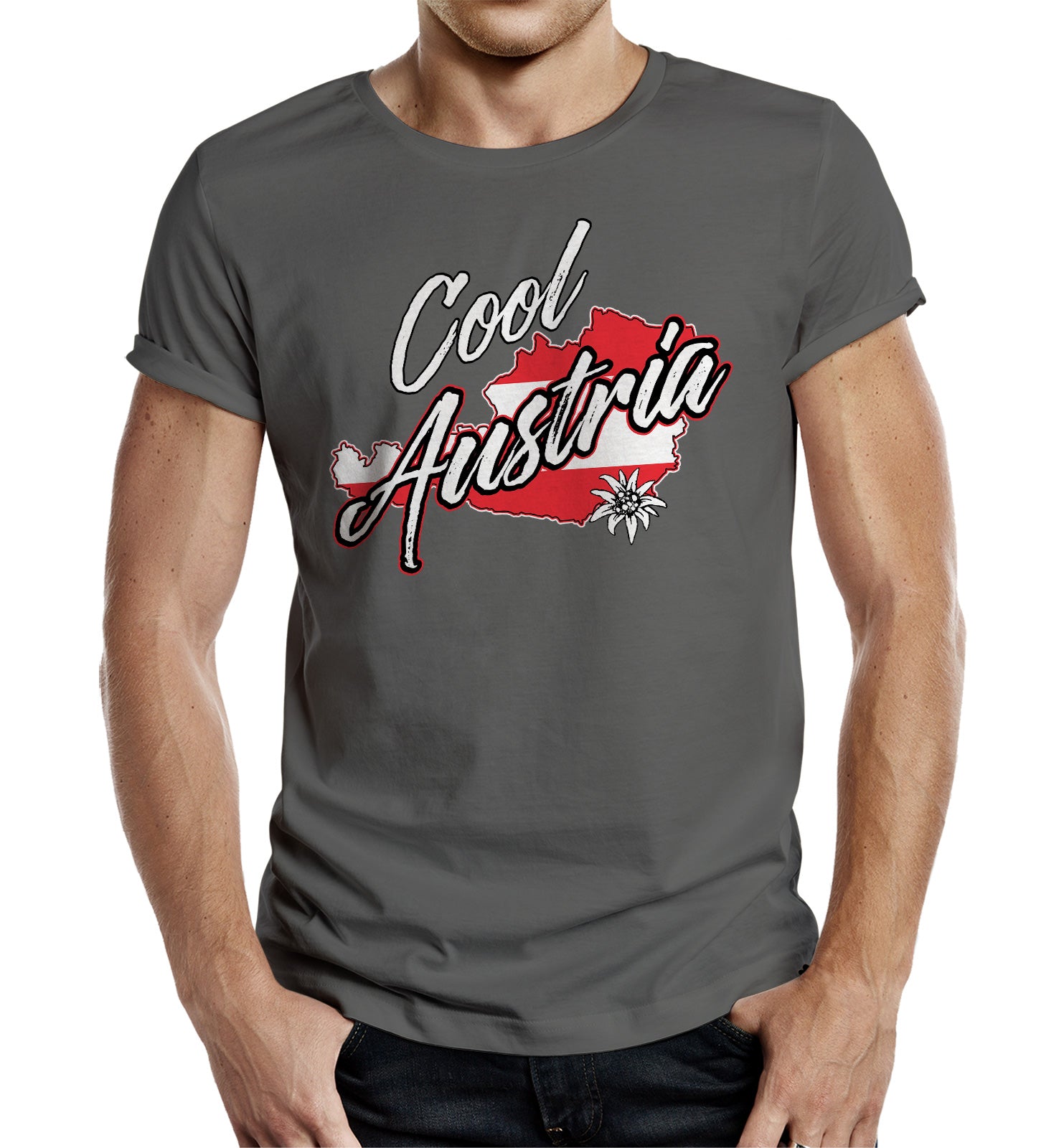 Herren Männer T-Shirt - Österreich - Cool Austria