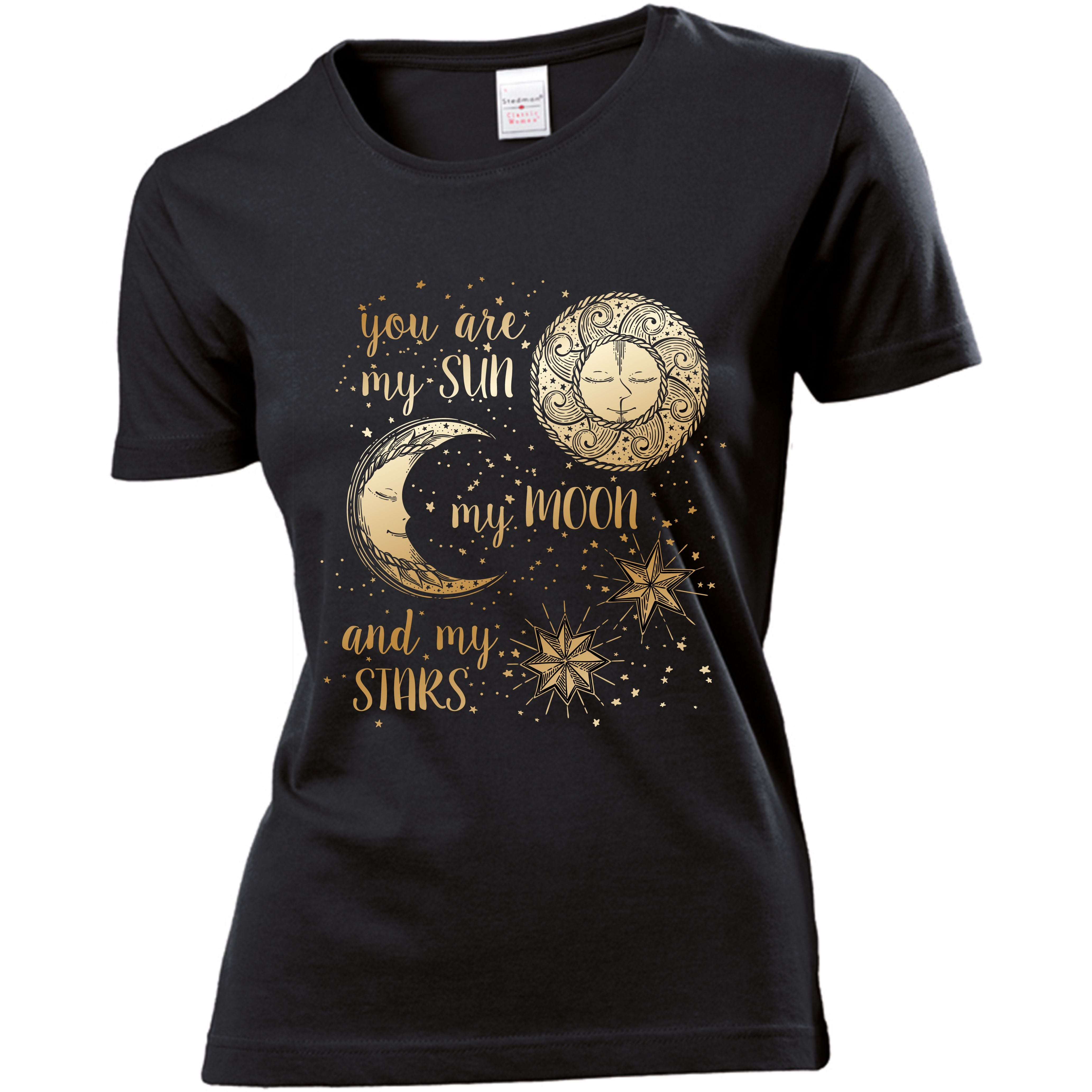 T-Shirt Sonne Mond Sterne