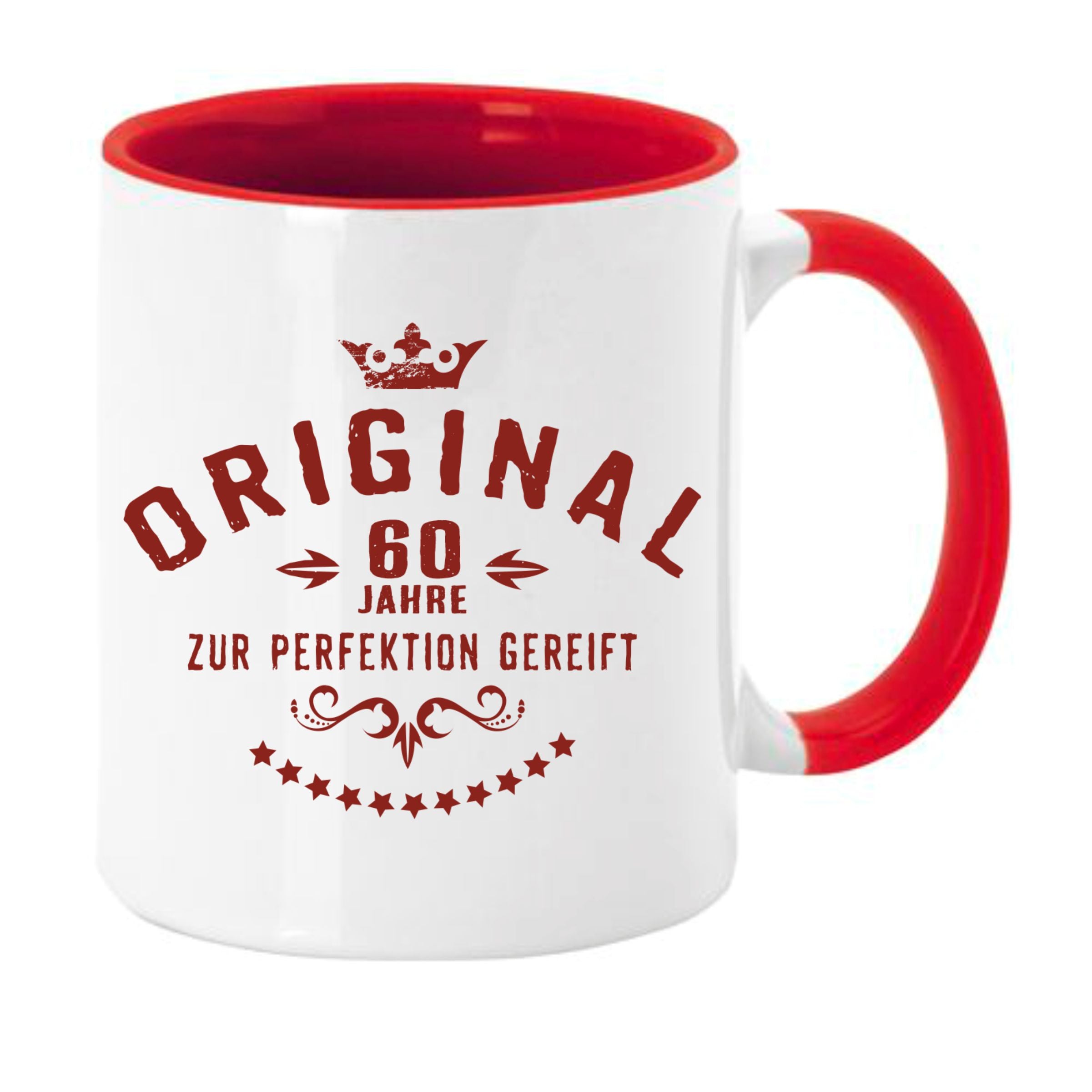 Tasse Kaffeebecher mit Motiv und Spruch zum Geburtstag Original zur Perfektion gereift im GK